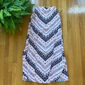 NWOT Sabo Skirt Aztec Maxi Skirt- Pink&Black - Size Small